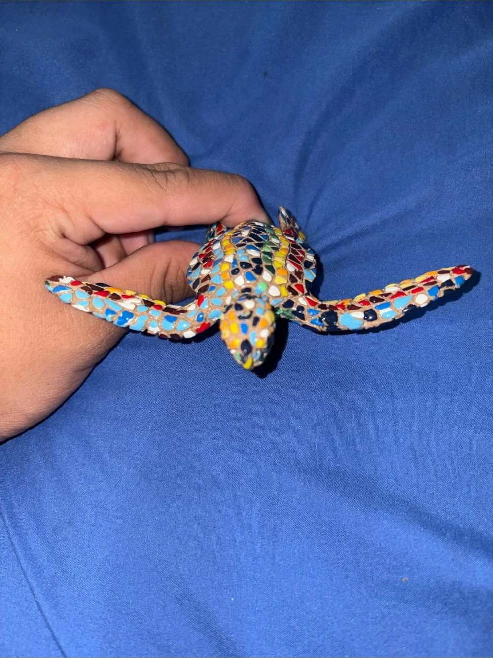 Mosaic Sea Turtle Figurine